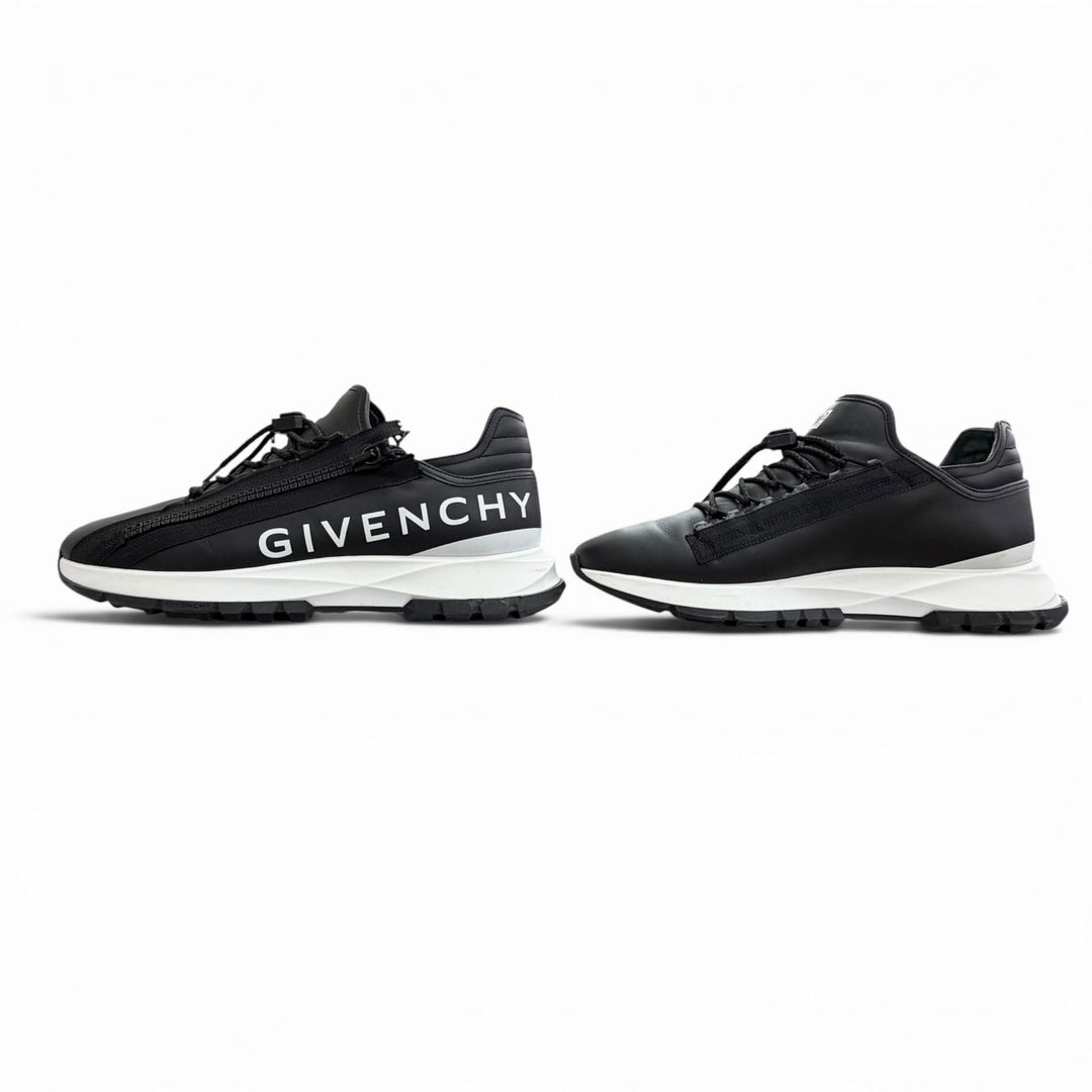 Discounted Great GIVENCHY sneakers SPECTRE RUNNER Logo Zipline 4G black 42 BH009BH1LL