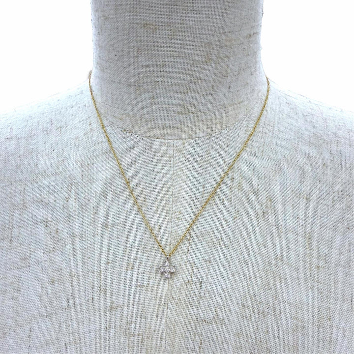 Great TIFFANY&Co. Necklace Cruciform Yellow Gold 750 Women