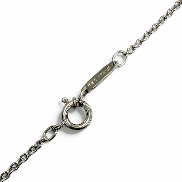 Great TIFFANY&Co. Necklace Atlas Open Medallion White gold 750 Women