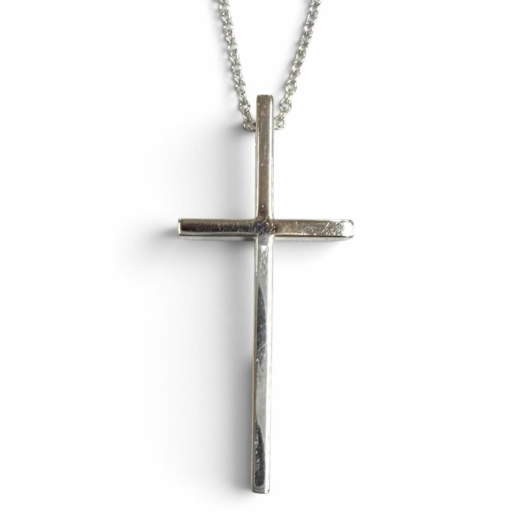 Great TIFFANY&Co. Necklace cross White gold 750(WG) Women