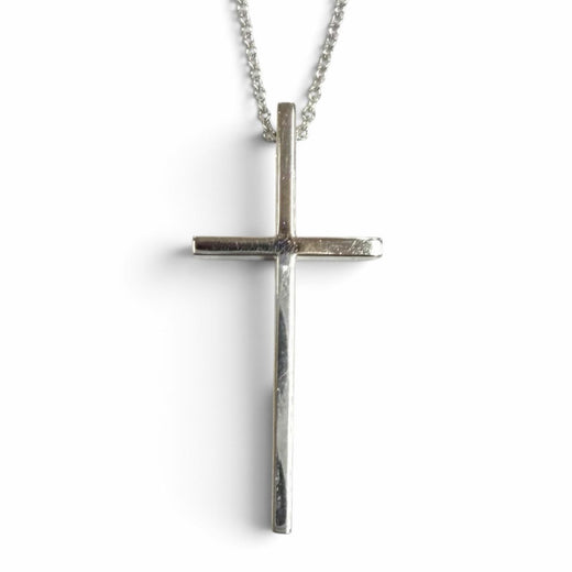 Great TIFFANY&Co. Necklace cross White gold 750(WG) Women