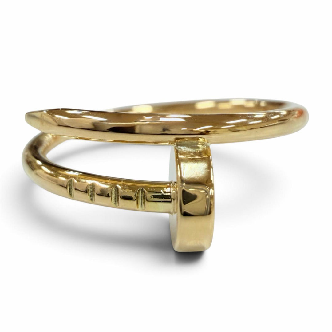 Great Cartier Ring ring Juste un Clou SM Ring Yellow Gold AU750 Women 53 RII234