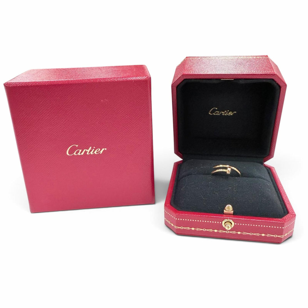 Great Cartier Ring ring Juste un Clou SM Ring Yellow Gold AU750 Women 53 RII234