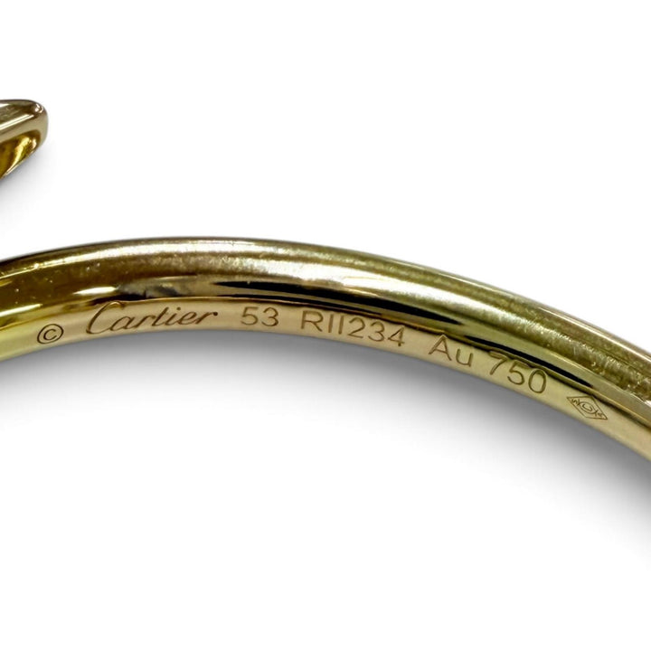 Great Cartier Ring ring Juste un Clou SM Ring Yellow Gold AU750 Women 53 RII234