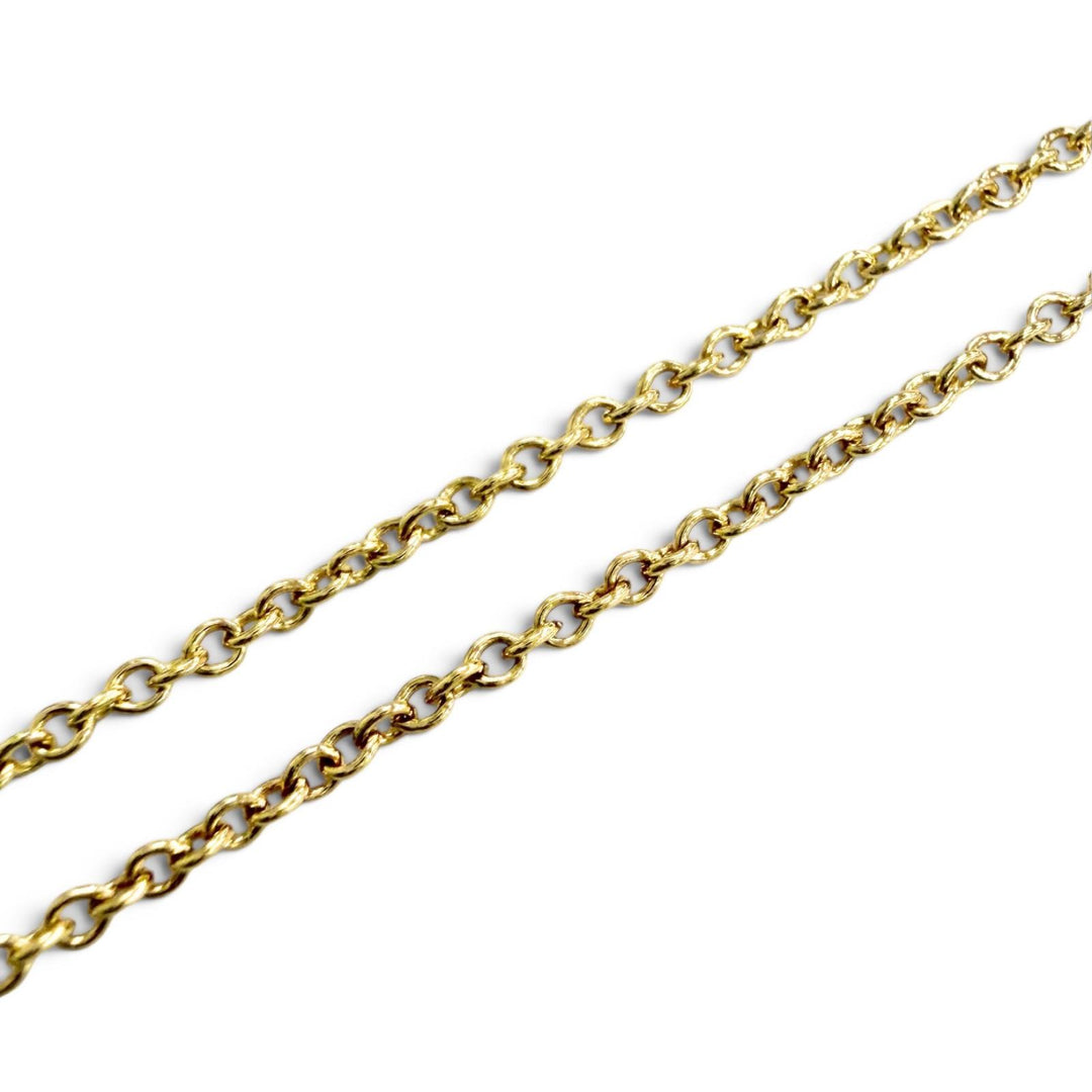 Great TIFFANY&Co. Teardrop Mini Pave Diamond Necklace in 750 (Yellow Gold)
