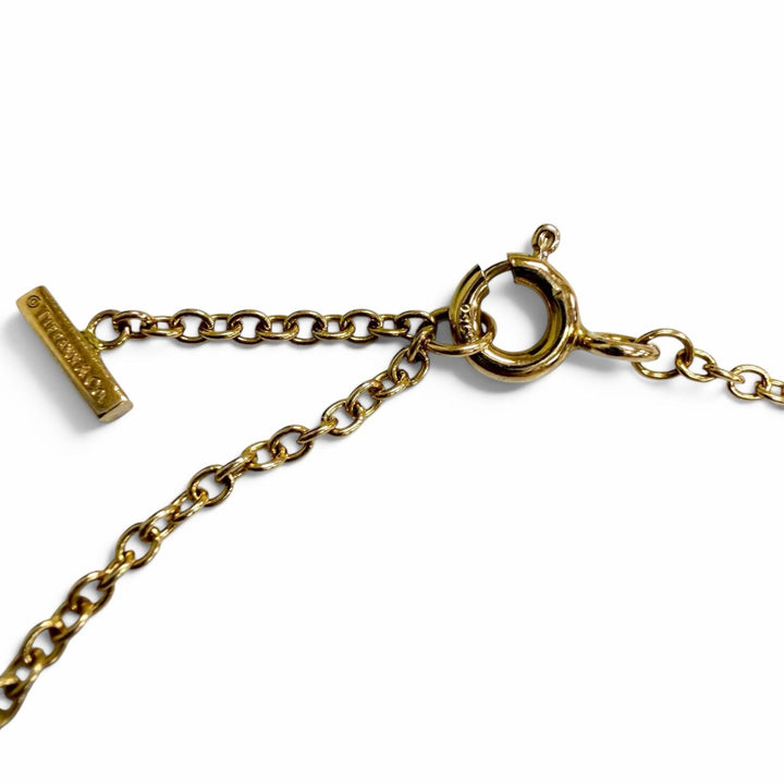 Excellent TIFFANY&Co. bracelet T Smile Mini Pink gold AU750 Women