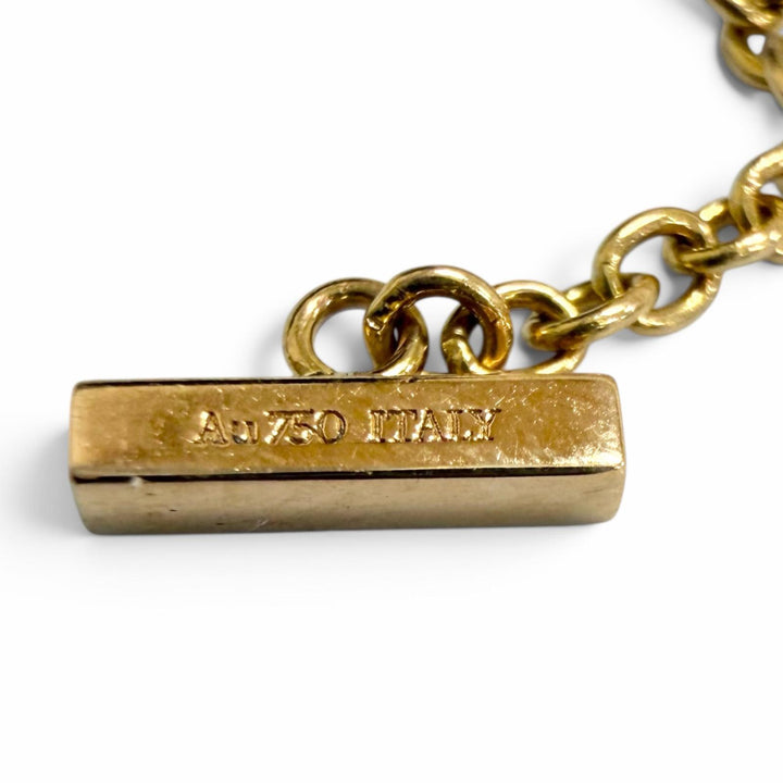 Excellent TIFFANY&Co. bracelet T Smile Mini Pink gold AU750 Women