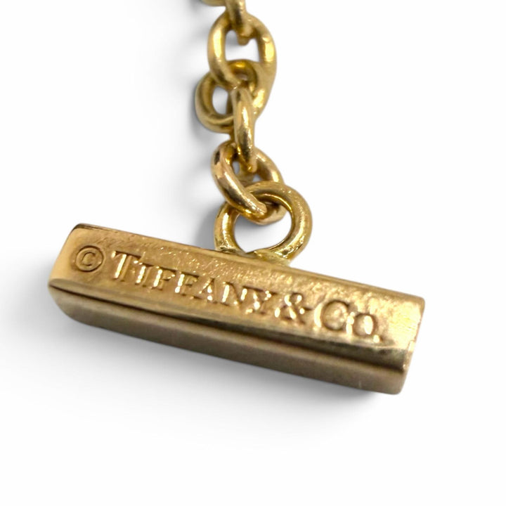 Excellent TIFFANY&Co. bracelet T Smile Mini Pink gold AU750 Women