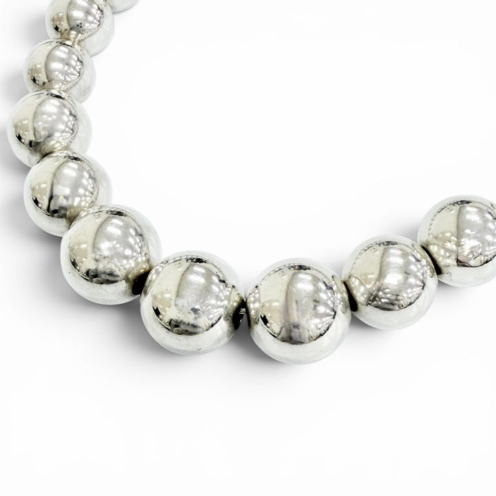 Great TIFFANY&Co. Necklace Hardware Graduated Ball Necklace Silver 925
