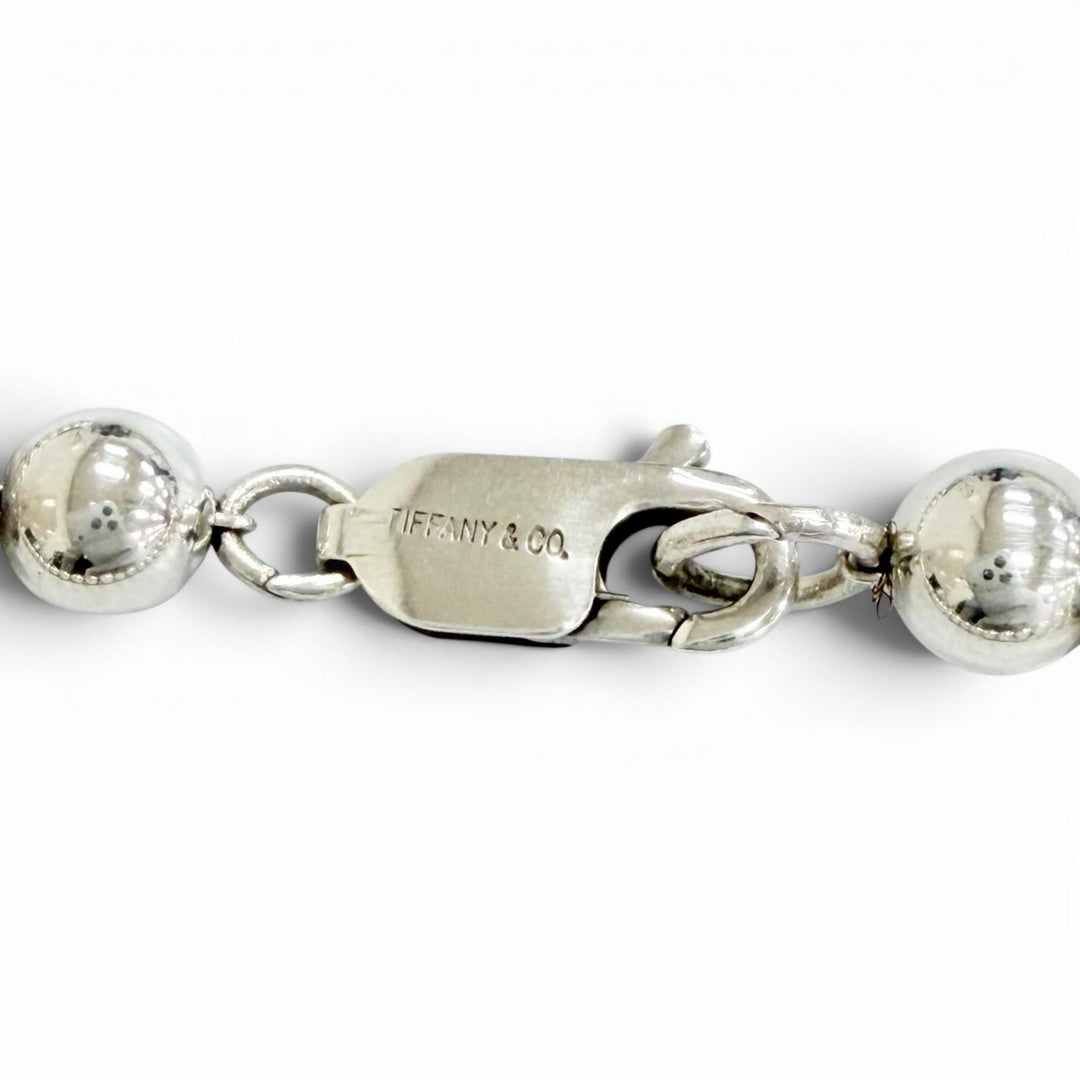 Great TIFFANY&Co. Necklace Hardware Graduated Ball Necklace Silver 925