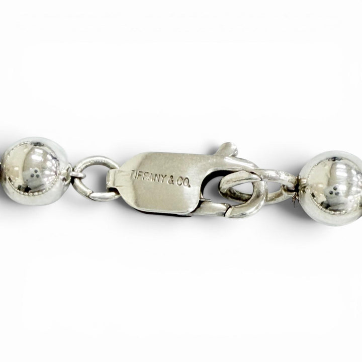 Great TIFFANY&Co. Necklace Hardware Graduated Ball Necklace Silver 925