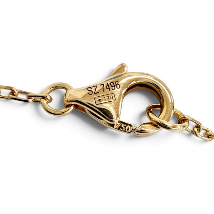 Great Cartier Necklace Logo Double C 5P Diamond Necklace 750 (PG) SZ7496
