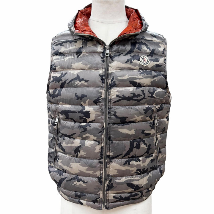 Great MONCLER Down vest PATRICK gray Nylon mens 2