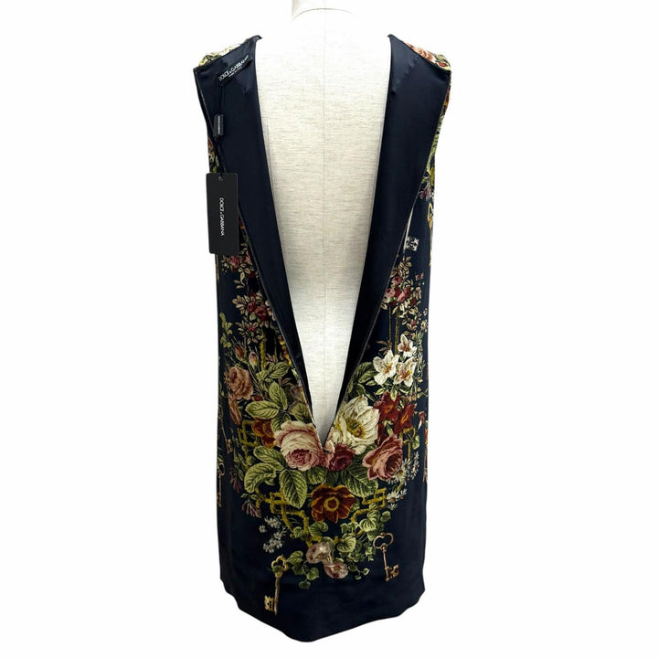 Pristine DOLCE&GABBANA one piece Floral print sleeveless top Viscose 42 F6NA7T