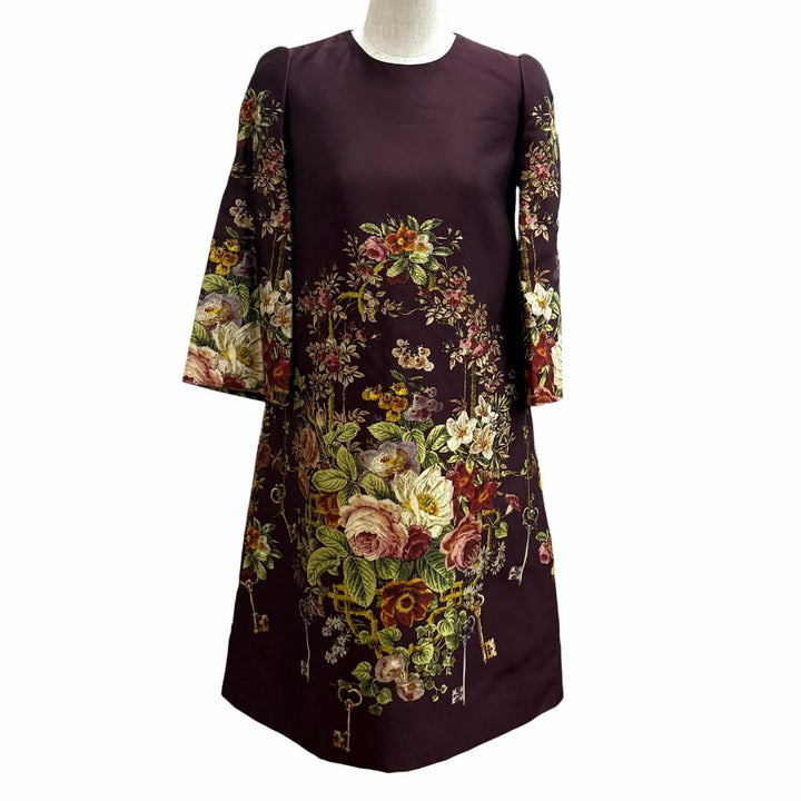 Pristine DOLCE&GABBANA one piece Bordeaux silk Women 36 F6NJ0T