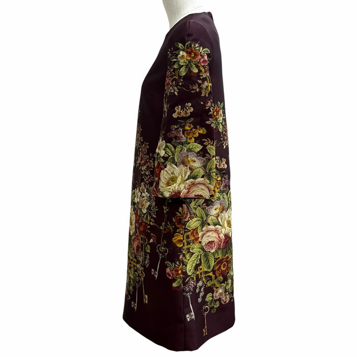 Pristine DOLCE&GABBANA one piece Bordeaux silk Women 36 F6NJ0T