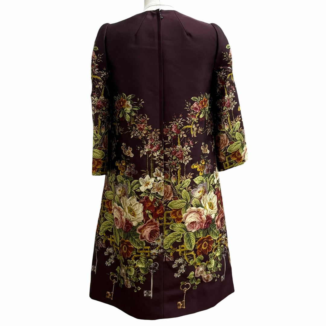 Pristine DOLCE&GABBANA one piece Bordeaux silk Women 36 F6NJ0T