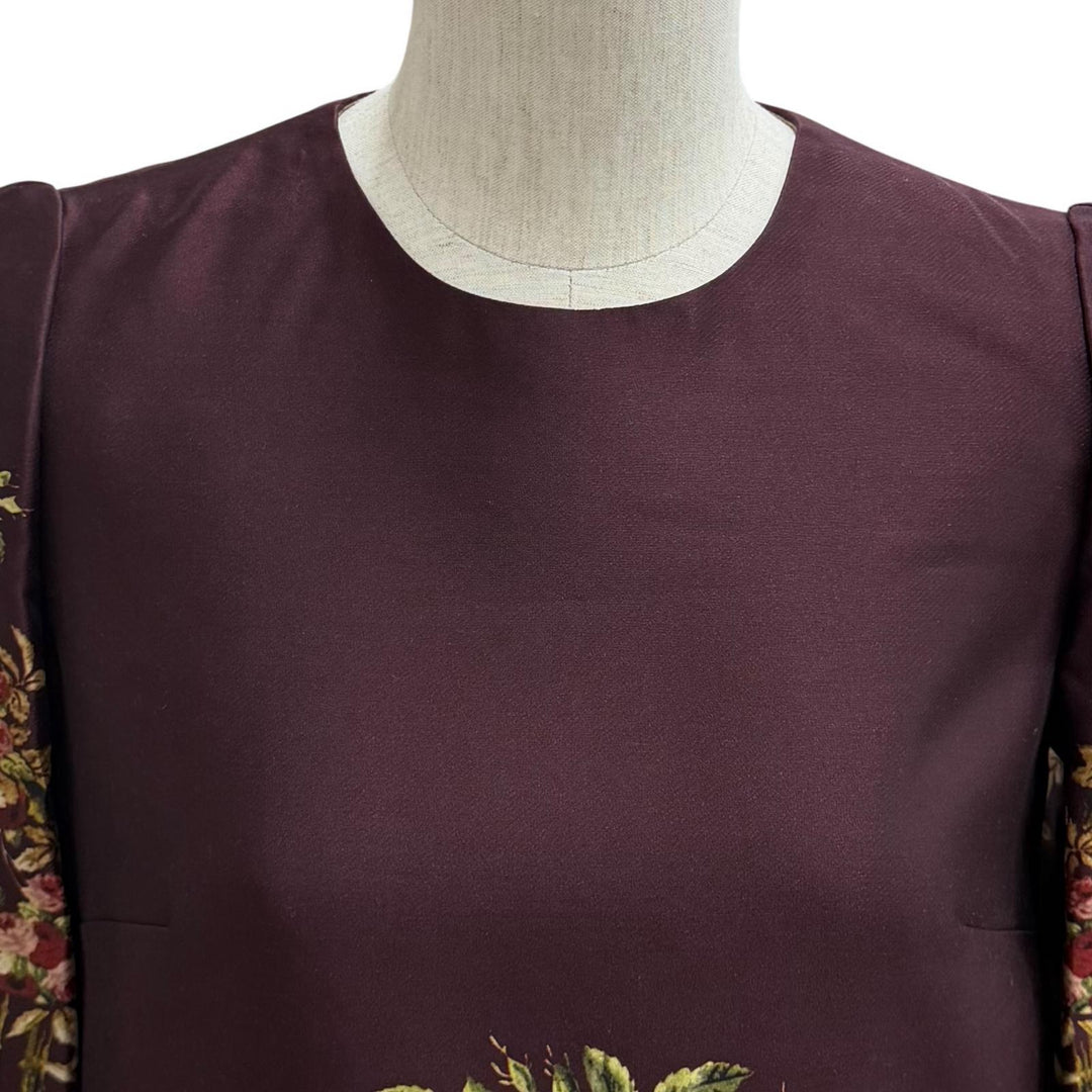 Pristine DOLCE&GABBANA one piece Bordeaux silk Women 36 F6NJ0T