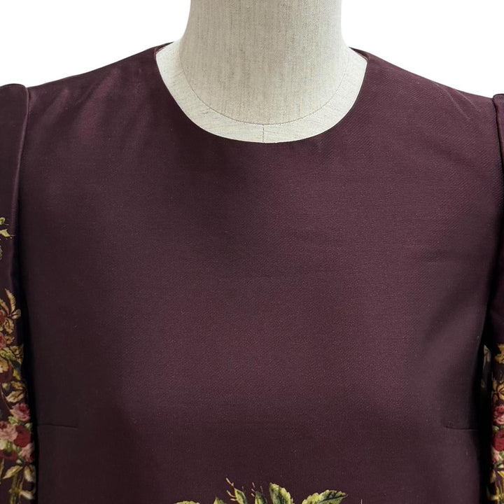 Pristine DOLCE&GABBANA one piece Bordeaux silk Women 36 F6NJ0T