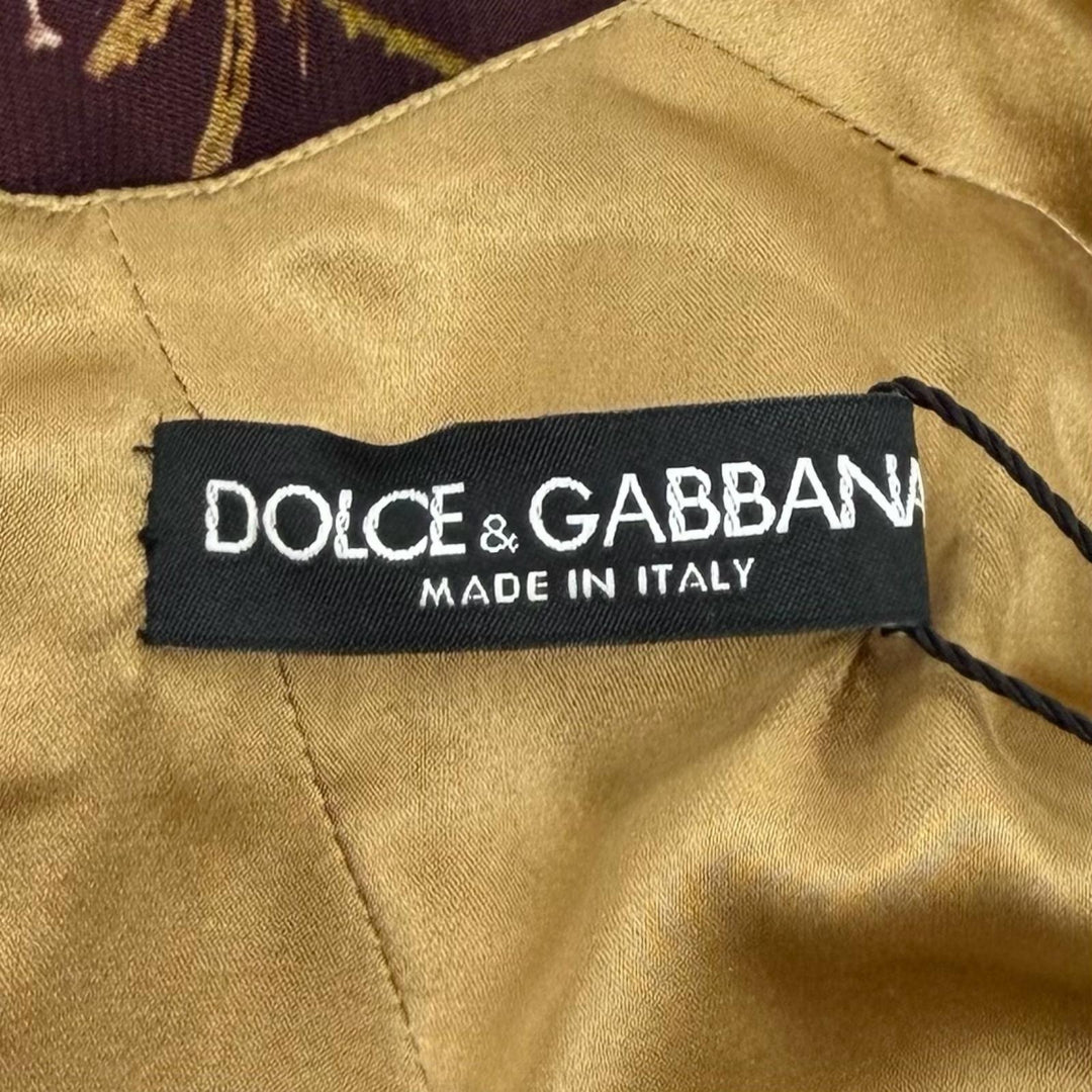 Pristine DOLCE&GABBANA one piece Bordeaux silk Women 36 F6NJ0T