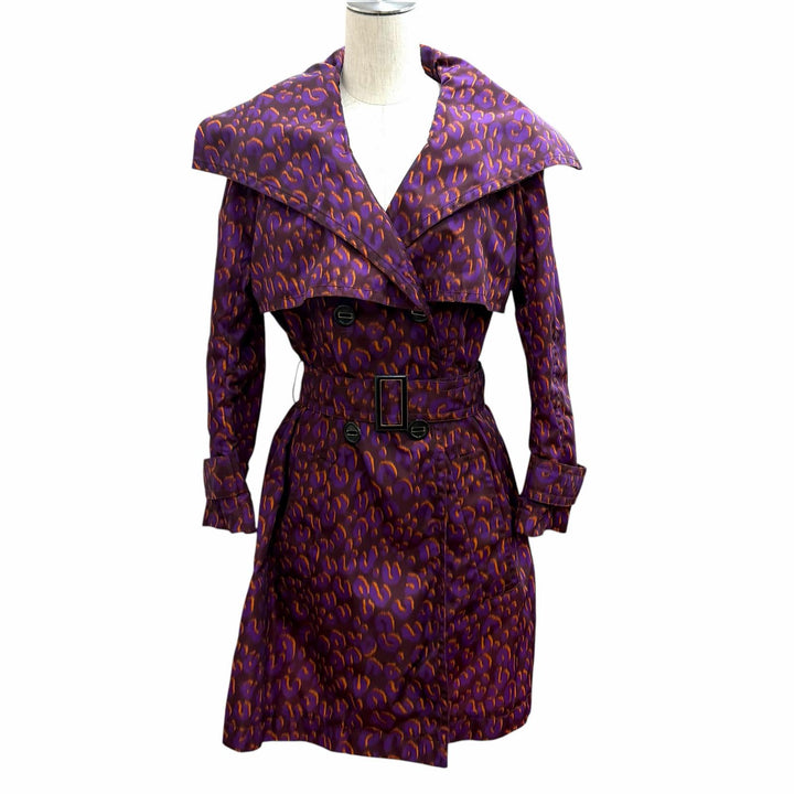 Excellent LOUIS VUITTON trench coat Purple Nylon Women 40