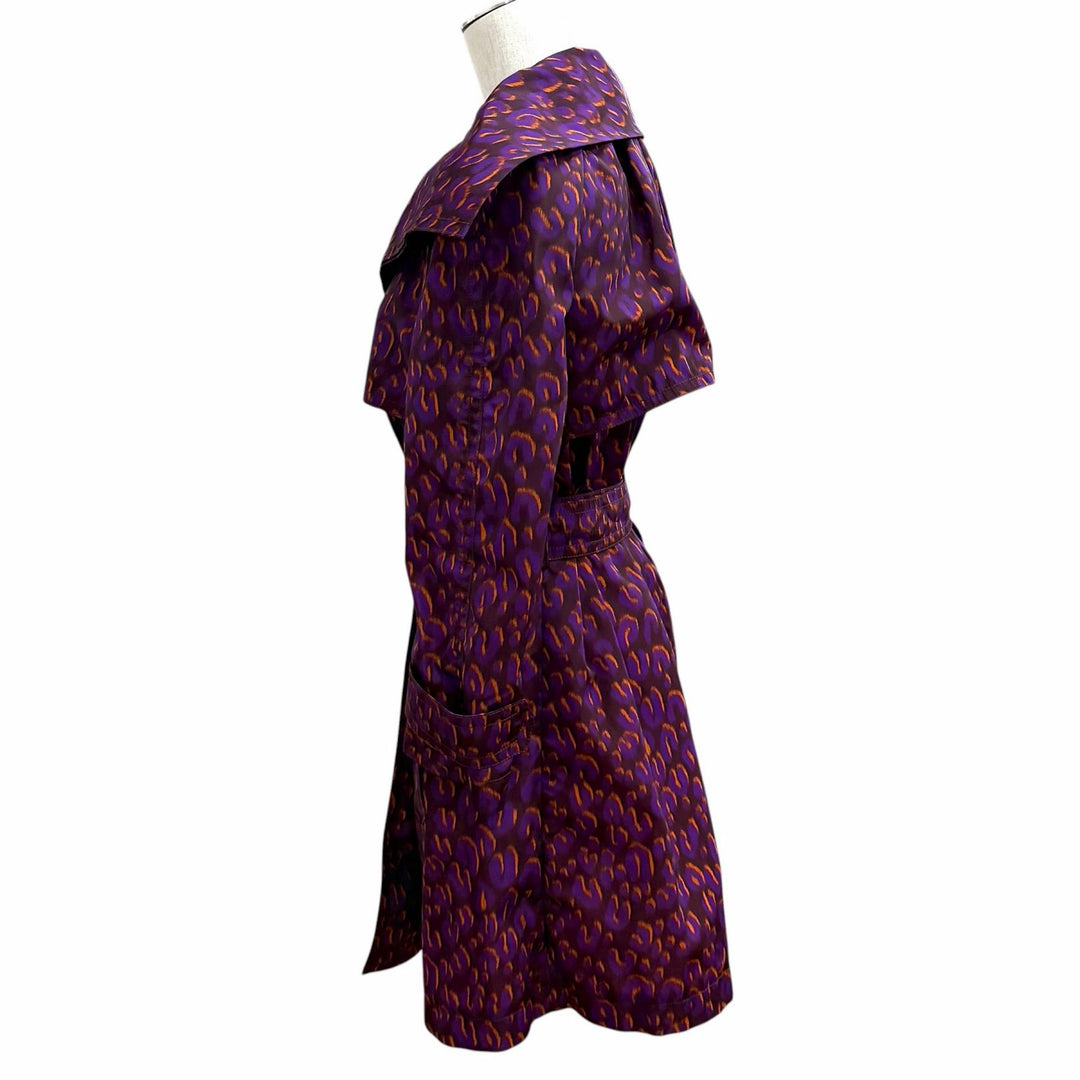 Excellent LOUIS VUITTON trench coat Purple Nylon Women 40
