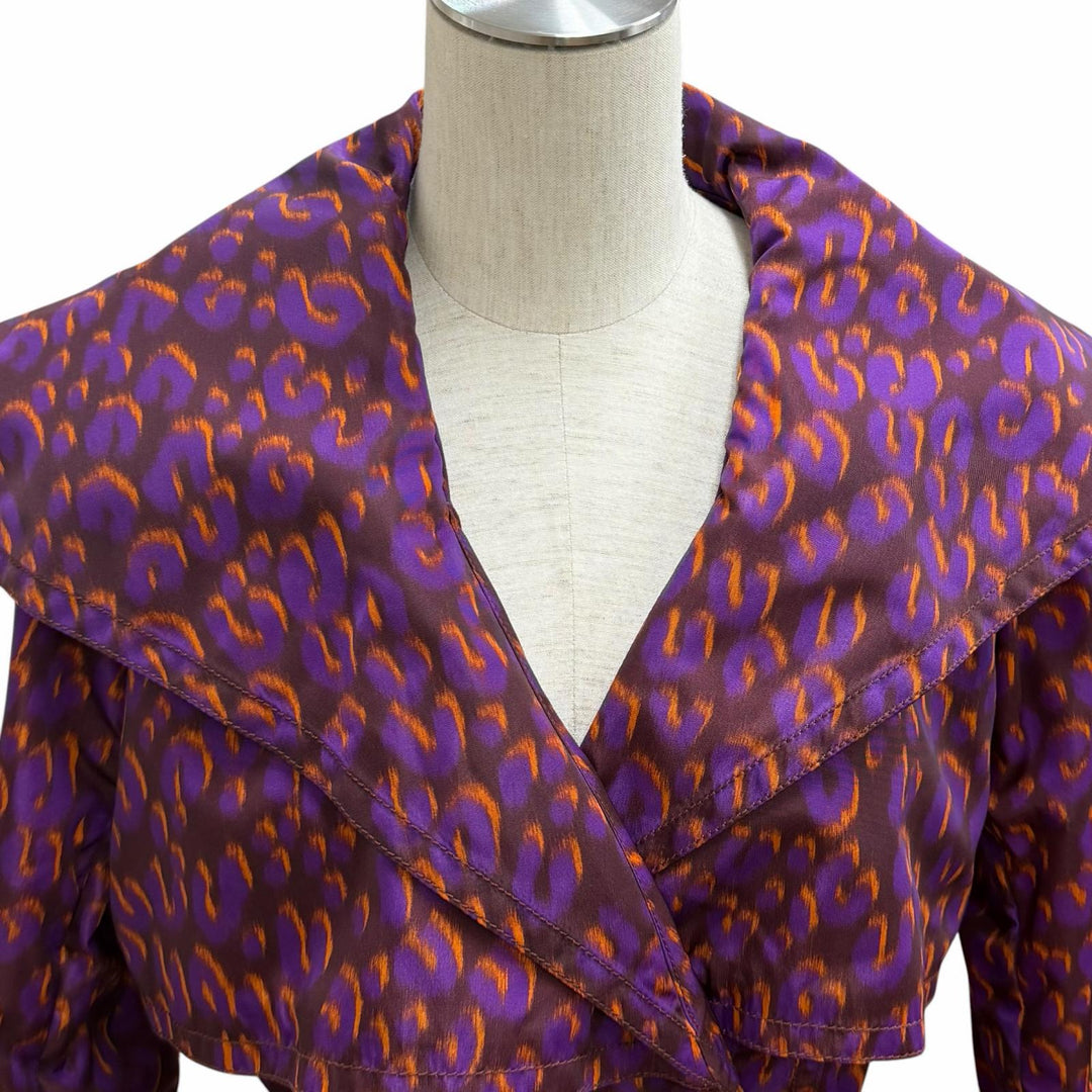 Excellent LOUIS VUITTON trench coat Purple Nylon Women 40