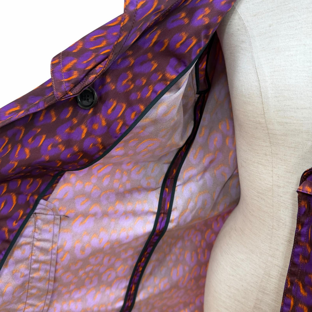 Excellent LOUIS VUITTON trench coat Purple Nylon Women 40
