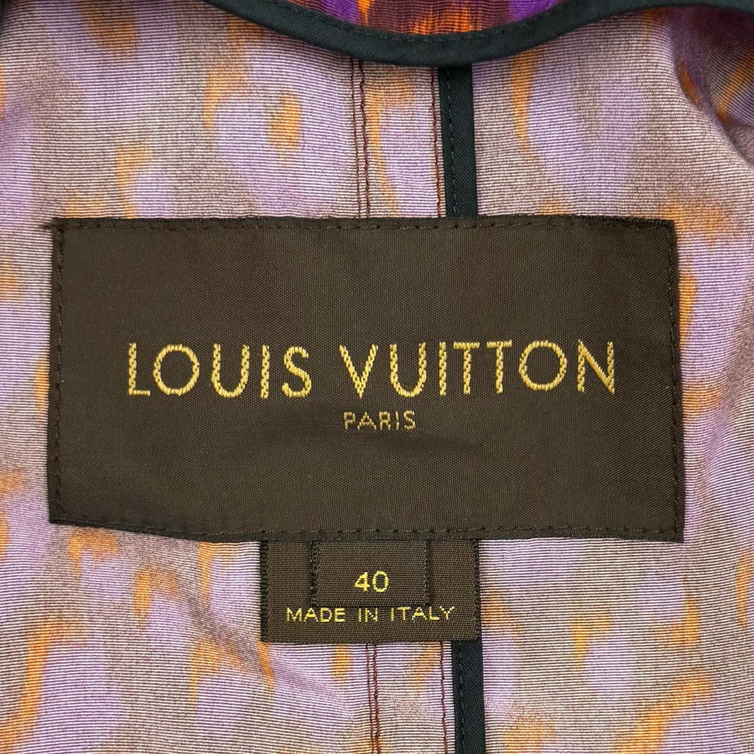 Excellent LOUIS VUITTON trench coat Purple Nylon Women 40