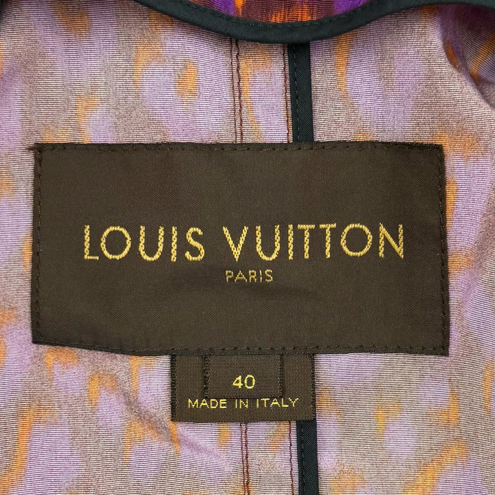 Excellent LOUIS VUITTON trench coat Purple Nylon Women 40