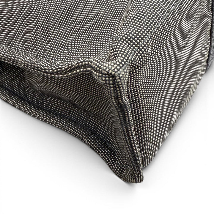 Great HERMES Tote Bag Her LineMM Serie button gray polyamide Women