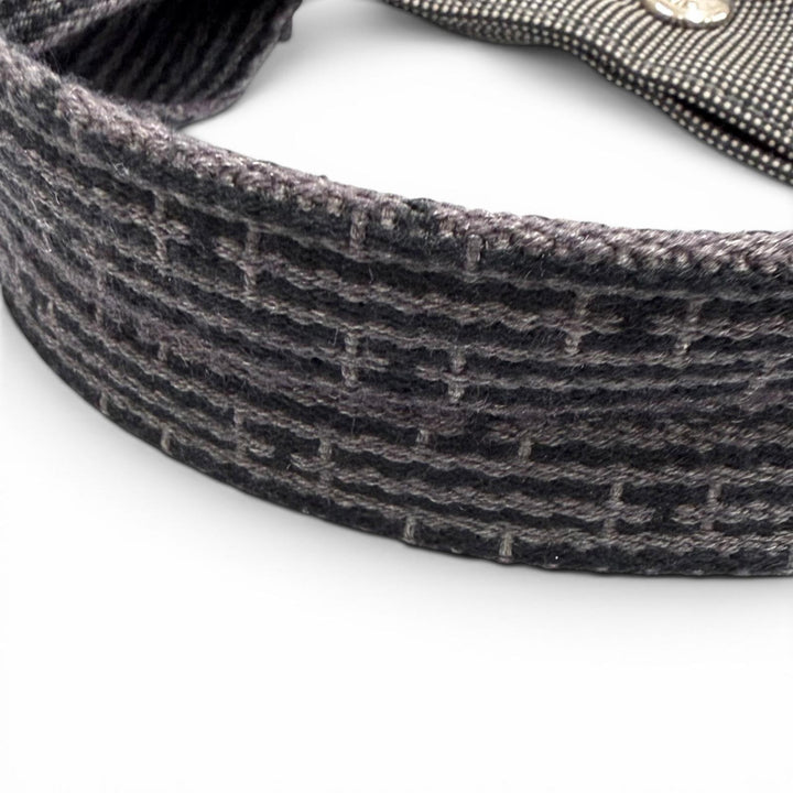 Great HERMES Tote Bag Her LineMM Serie button gray polyamide Women
