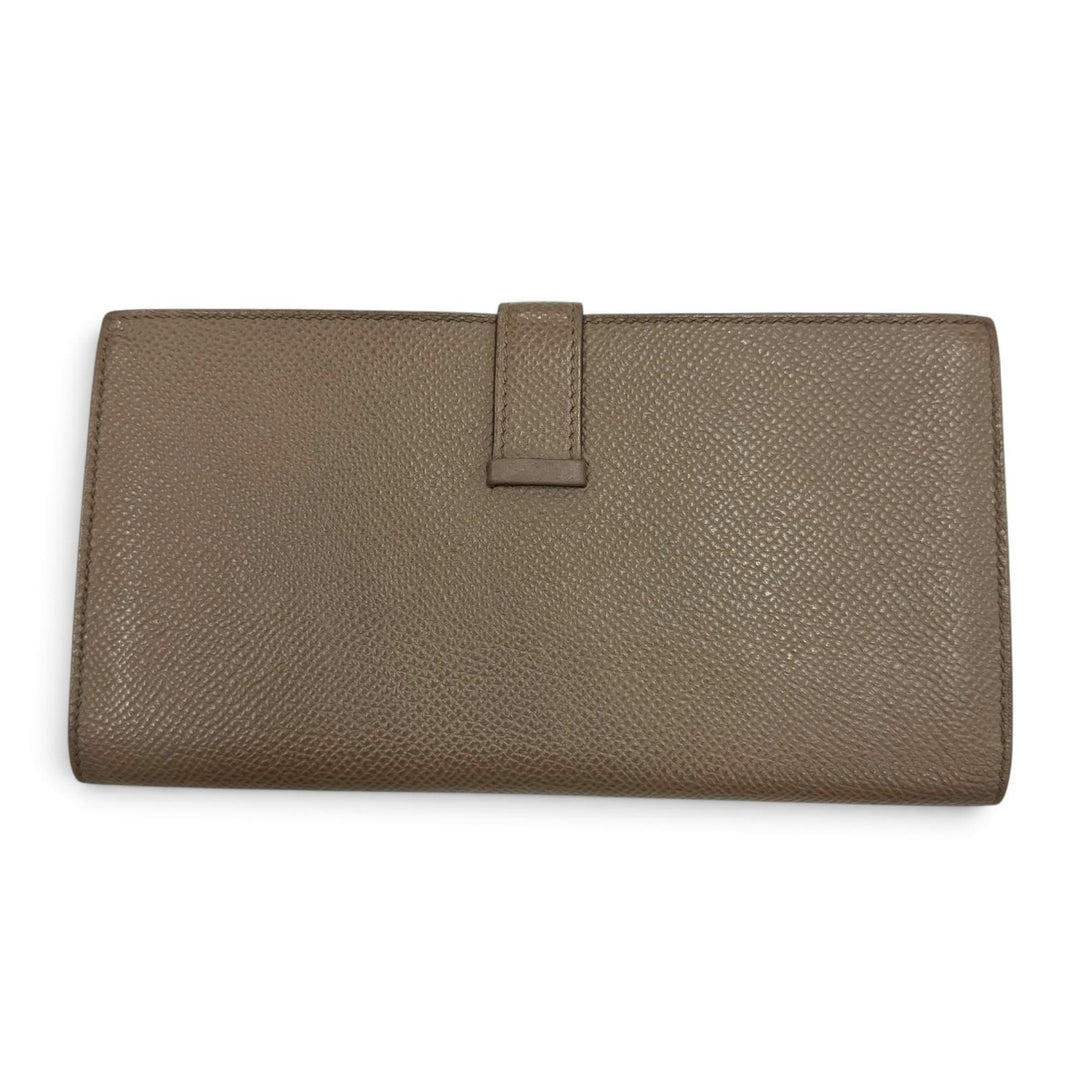 Very Good HERMES Purse Beansufla Long wallet Epsom Leather mens