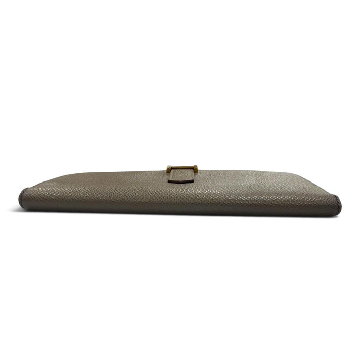 Very Good HERMES Purse Beansufla Long wallet Epsom Leather mens