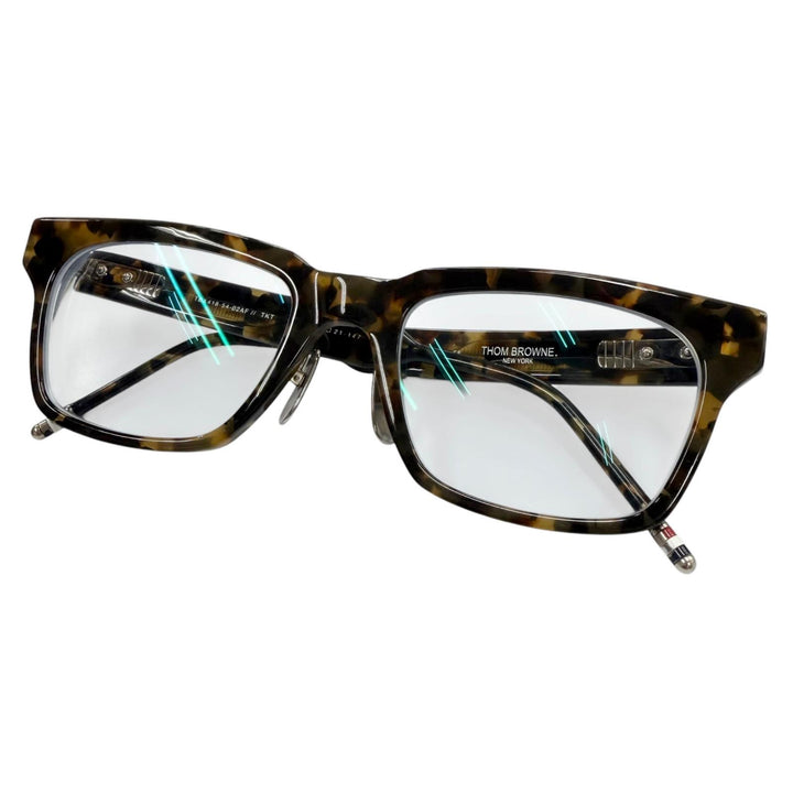 Great THOM BROWNE Glasses Marble Wellington Clear brown mens TBX418