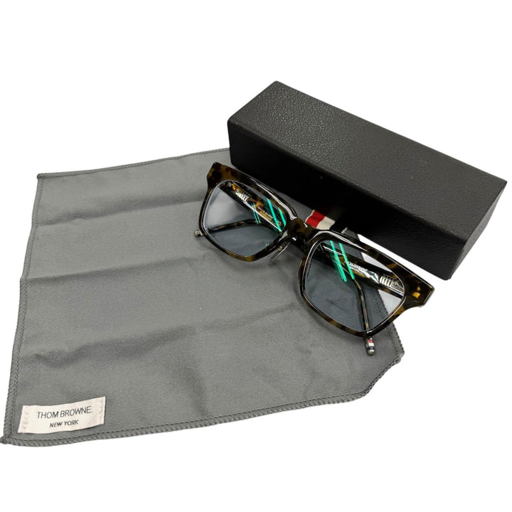 Great THOM BROWNE Glasses Marble Wellington Clear brown mens TBX418