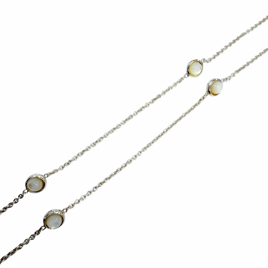 Great GUCCI Necklace Double G Necklace Silver AG925 Women