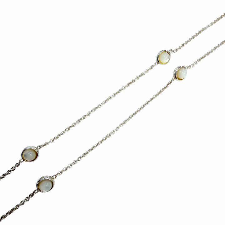 Great GUCCI Necklace Double G Necklace Silver AG925 Women