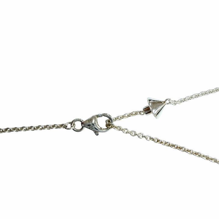 Great GUCCI Necklace Double G Necklace Silver AG925 Women