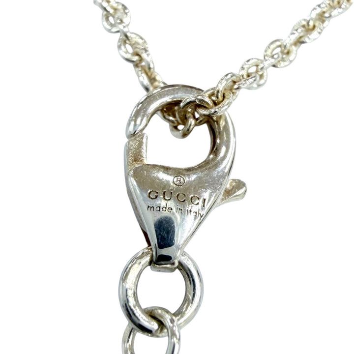 Great GUCCI Necklace Double G Necklace Silver AG925 Women