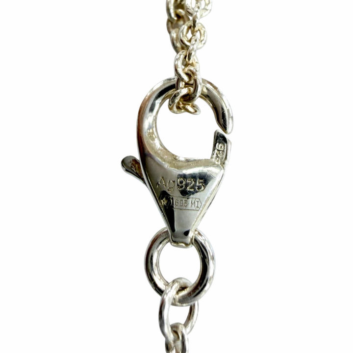 Great GUCCI Necklace Double G Necklace Silver AG925 Women