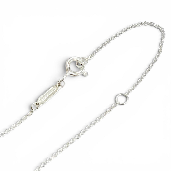 Excellent TIFFANY&Co. Necklace Mini Double Heart Tag Pendant Silver AG925 Women