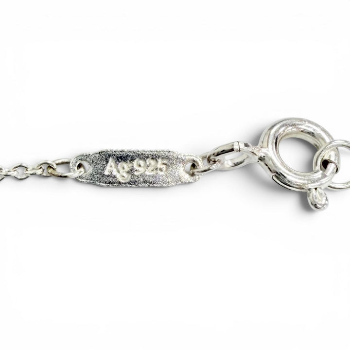 Excellent TIFFANY&Co. Necklace Mini Double Heart Tag Pendant Silver AG925 Women