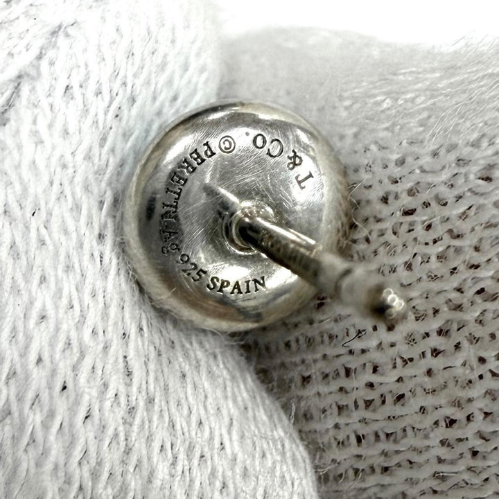 Great TIFFANY&Co. Pierce Cabochon by the Yard Pierce blue AG925 Women