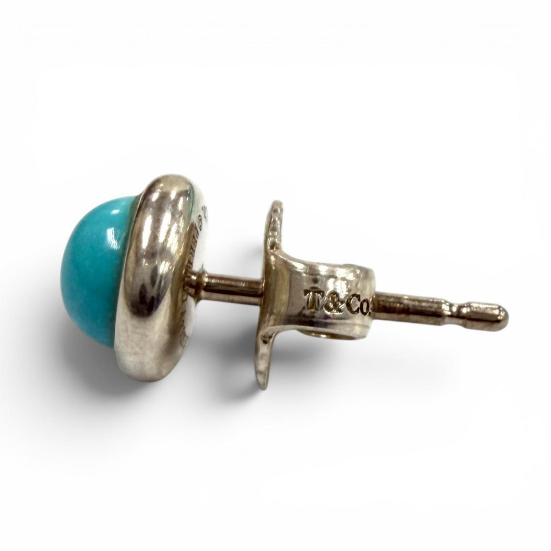 Great TIFFANY&Co. Pierce Cabochon by the Yard Pierce blue AG925 Women