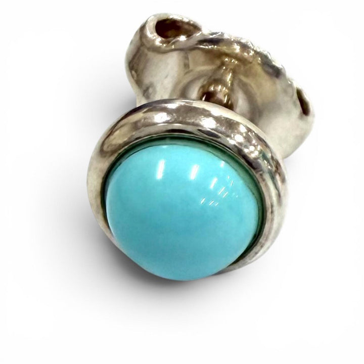 Great TIFFANY&Co. Pierce Cabochon by the Yard Pierce blue AG925 Women