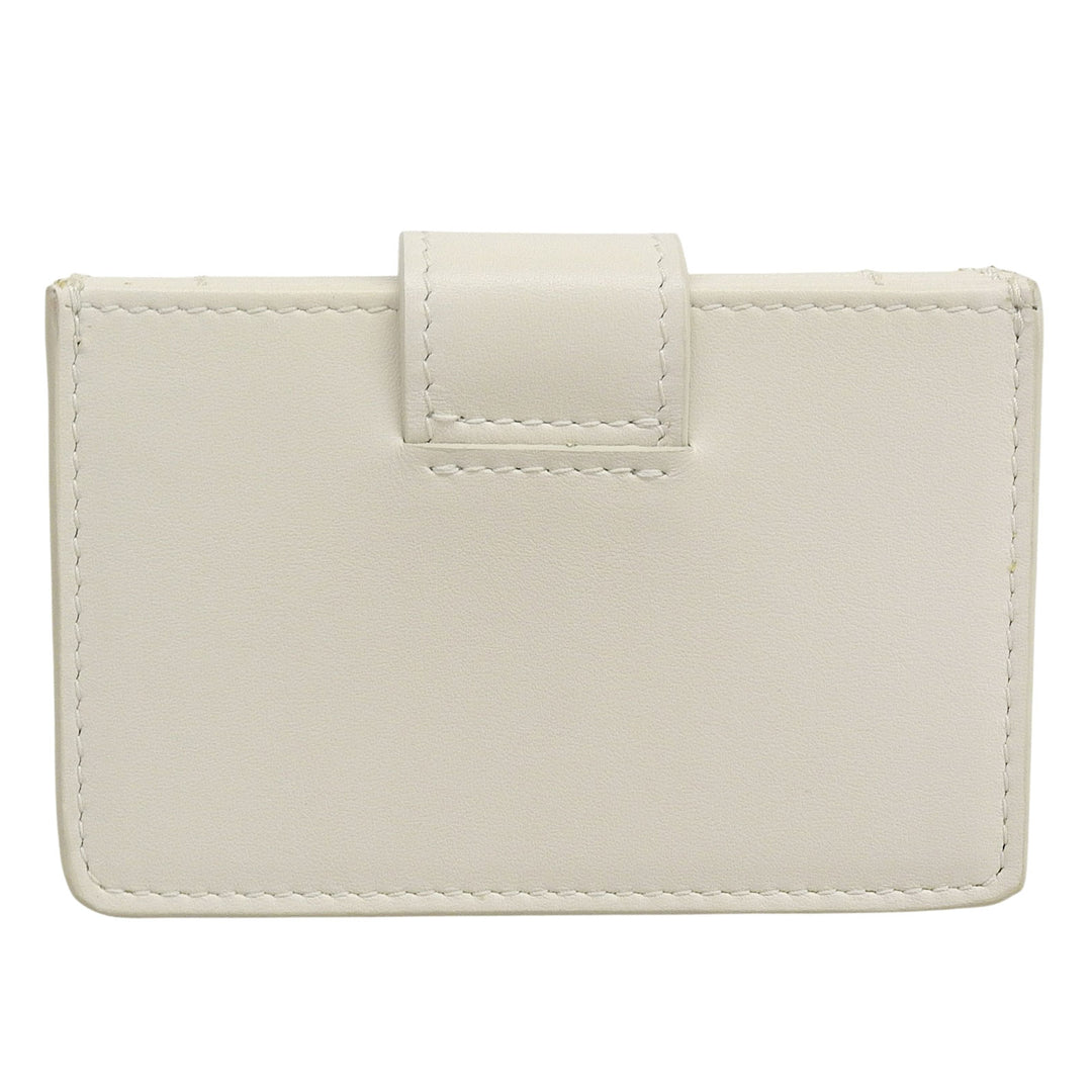 Great MIUMIU Card Case name card holder Ivory leather Women 5MC280