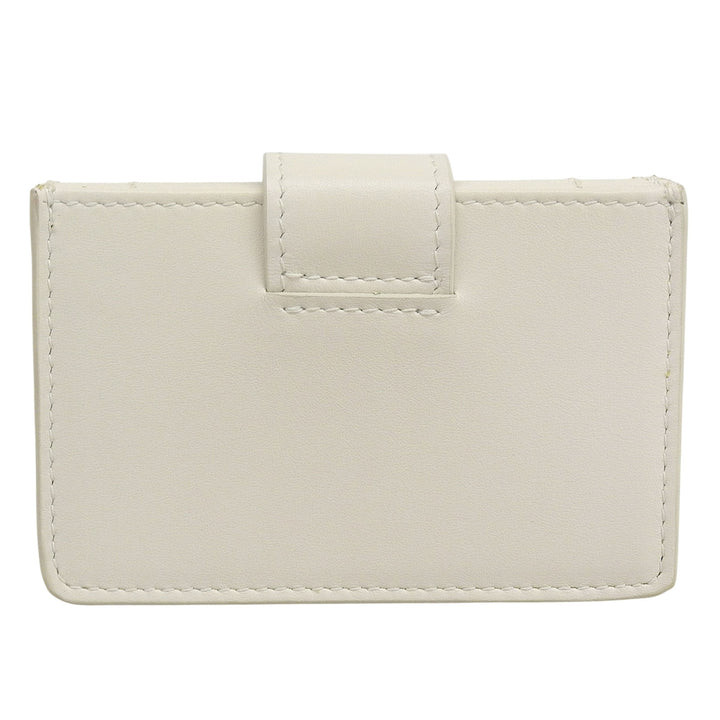 Great MIUMIU Card Case name card holder Ivory leather Women 5MC280