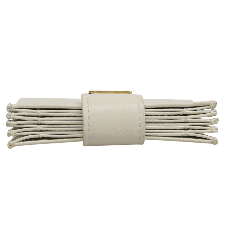 Great MIUMIU Card Case name card holder Ivory leather Women 5MC280