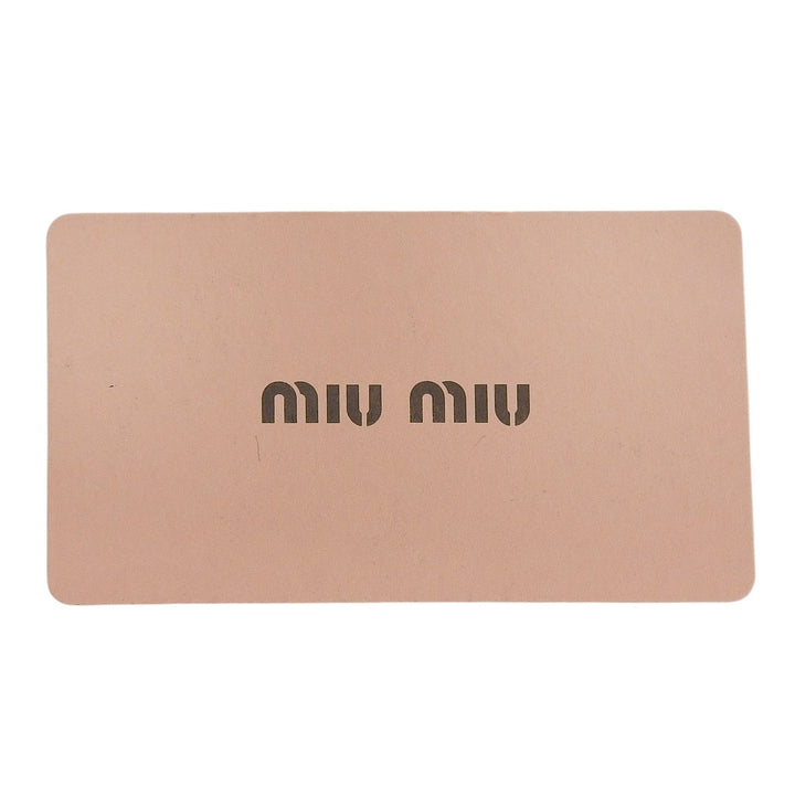 Great MIUMIU Card Case name card holder Ivory leather Women 5MC280